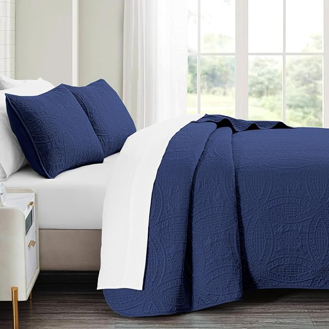 akkialla King Quilt Bedding Set, Lightweight Soft Bedspread Coverlet, Modern - Image 4