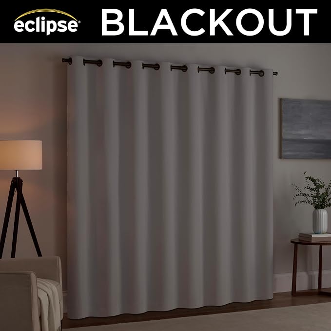 Eclipse Extra Wide Grommet Curtain, Kendall Sliding Patio Door Curtain Panel - Image 4