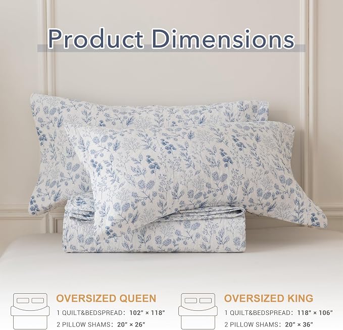 Lady Ann Oversized King Quilt Set, Vintage Coverlet Ultra Soft Cotton Coverlet - Image 6