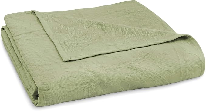 King Charles Modern Farmhouse Floral Matelasse Coverlet, 100% Cotton Breathable - Image 6