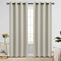 COSVIYA Grommet Room Darkening Stone Curtains 84 inch Long by COSVIYA