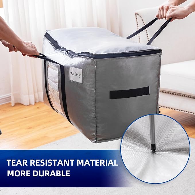 TAILI 12 Pack Silver XXL Moving Bags, Storage Bags - Image 8