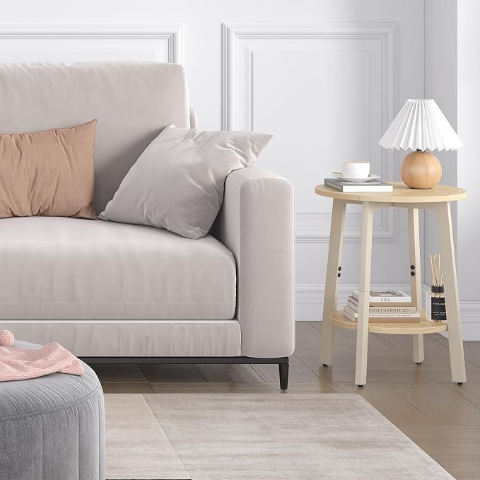 sthmec Side Table, Small Round End Table - Image 6