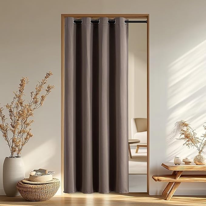 IGEMAEVE Blackout Curtains for Bedroom Grommet Khaki 40" W x 96" L | Bedroom | by IGEMAEVE