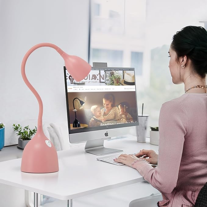EJIAXIN Gooseneck Desk Lamp 360° LED Flexible Reading Light Small Desk Lamps - Image 5
