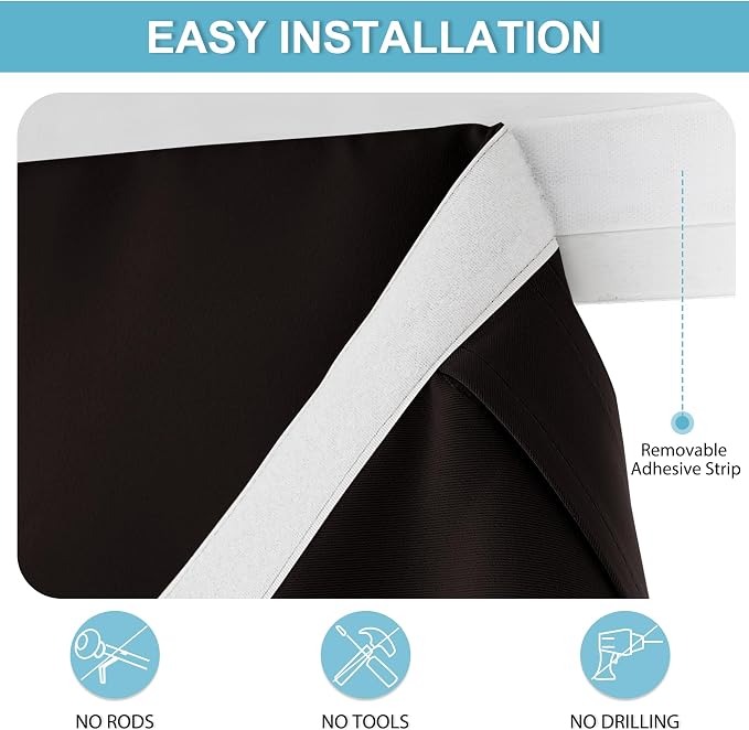 RYB HOME Sidelight Curtains for Front Door, Skinny Narrow Window Curtains | - Image 2