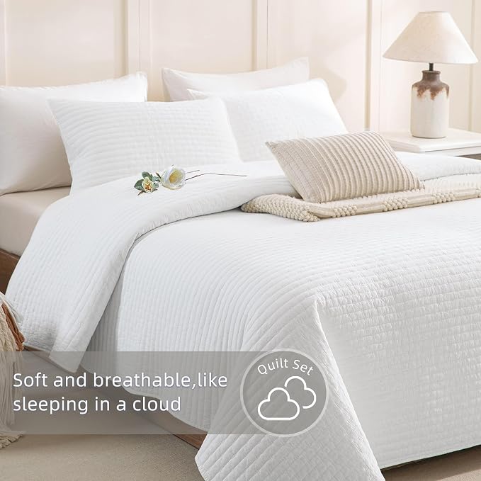 Lady Ann Oversized King Quilt 120x120, Lightweight & Soft Farmhouse Coverlet - Image 5