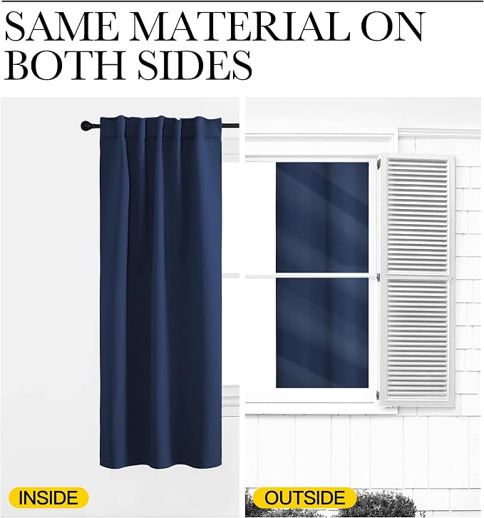 NICETOWN Blackout Draperies Curtains Window Drapes - Image 6