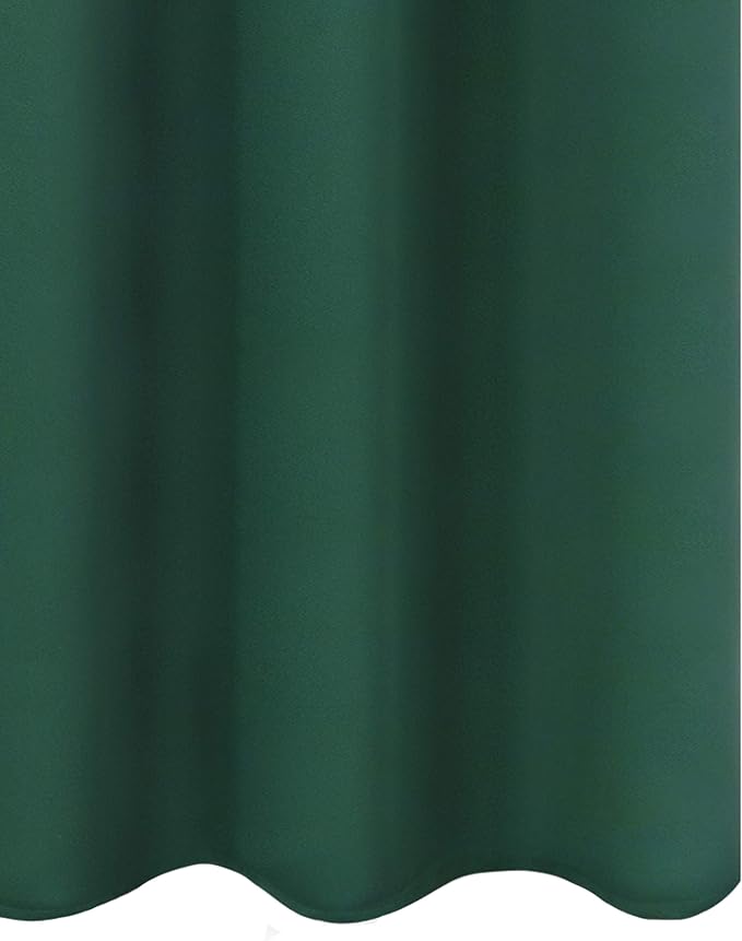 Dark Green Blackout Curtains/42 x 84 Inch/Set of Two Panels Grommet Bedroom - Image 9