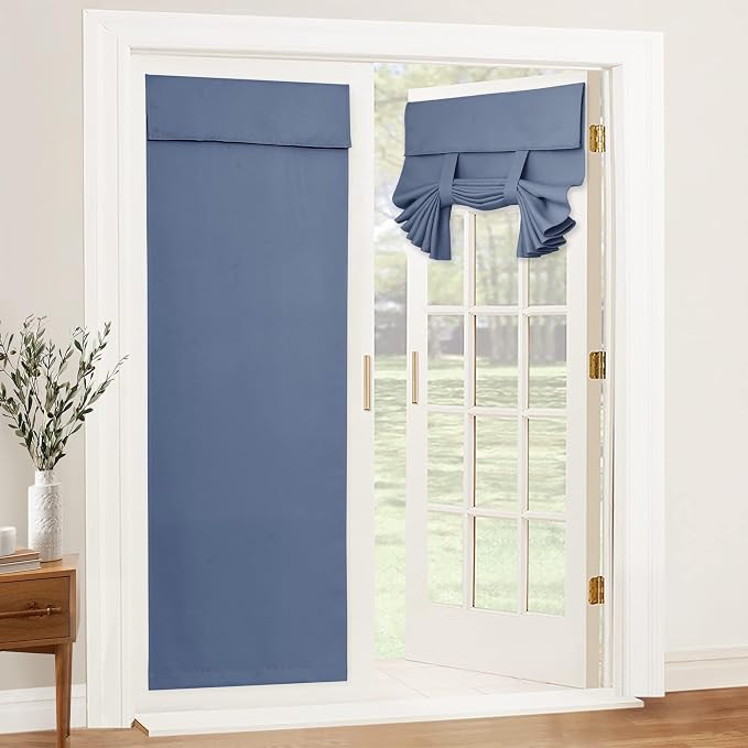 RYB HOME Adhesive Blackout Curtains 72 inches Long by RYBHOME