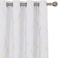 Deconovo Curtains for Living Room, Pattern Blackout Curtains 84 Inches Long | by Unknown