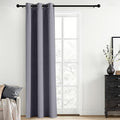 Yakamok Blackout Curtains 38x84 inch Grey Thermal Drapes-Bedroom | 1 panel by Yakamok