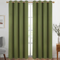 Diraysid Olive Green Grommet Blackout Curtains by Diraysid%2C+refresh+your+life