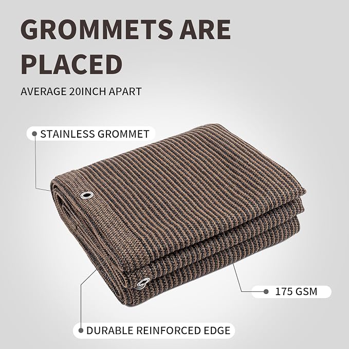 LOVE STORY Custom Size 3'x44' Balcony Privacy Screen Cover, 95% UV Block - Image 6