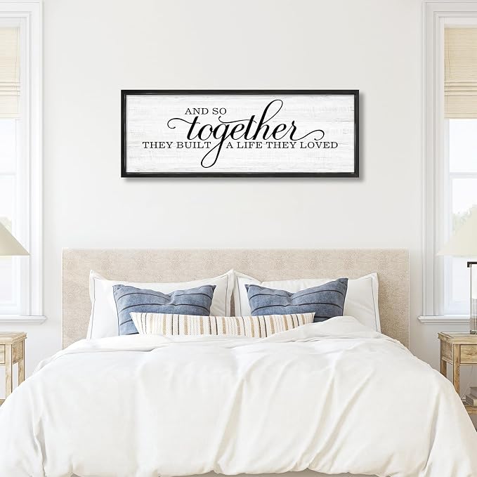 Rutiyoka Farmhouse Wall Decor: 'and so Together They Built a Life They Loved' - Image 5