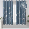 Stone Blue Blackout Curtains for Living Room, Room Darkening Curtains by ESTELARTEXTILER