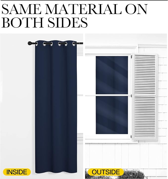 NICETOWN Sliding Door Curtains 96 inch Length, Single Curtain Panel, Insulating - Image 6
