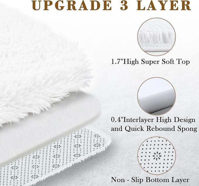 8x10 Area Rugs for Living Room, Fuzzy Plush Carpet for Bedroom Dorm Playroom - Image 5