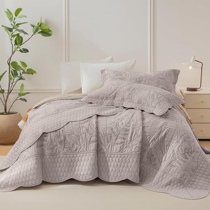 CozyTide Oversized King Bedspread 120x120, Pre-Washed Cotton Extra Large King - Image 9