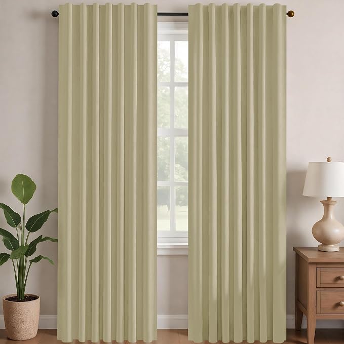 Deconovo Blackout Curtains for Bedroom, Living Room Curtains 84 Inches Long | by Unknown