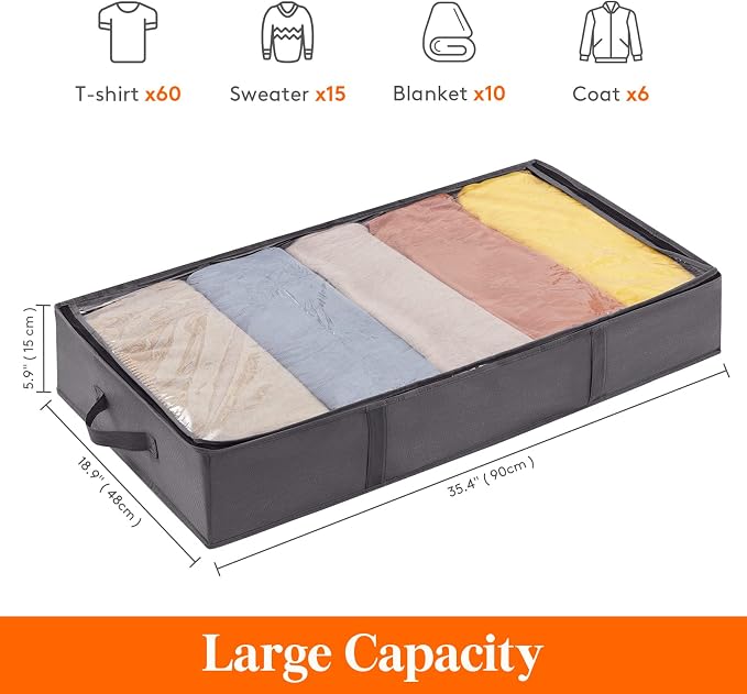 Lifewit Under Bed Storage Bag Organizer - Image 2