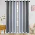 COSVIYA Curtains & Drapes Grommet Ombre Grey/Gray Curtains W52 x L96 Inch | by COSVIYA