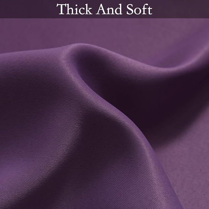 SimpleHome Purple to Grey White Ombre Room Darkening Curtains 72 Inch | Curtains - Image 7
