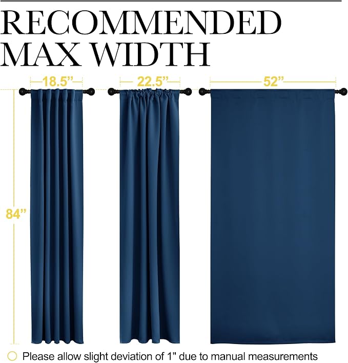 NICETOWN Blackout Curtain Panels Window Draperies - Image 7