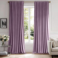 MIULEE Lavender Velvet Curtains 52x108 inches Luxury Blackout Curtains | by MIULEE