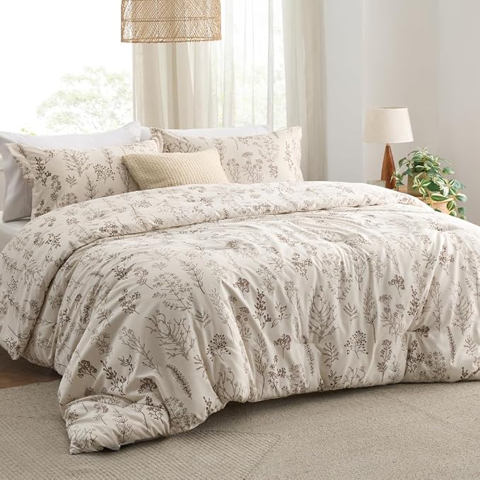 Bedsure Natural Queen Comforter Set - Image 8