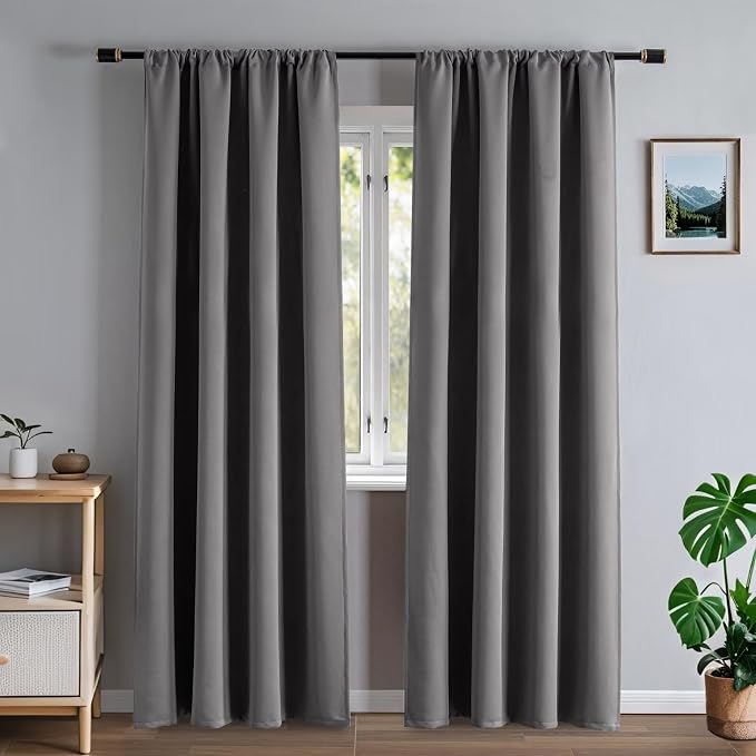 Zyvola100% Blackout Curtains 90 Inch Length 2 Panels Set, Thermal Insulated by Zyvola