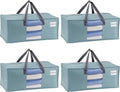 VENO Heavy Duty Moving Bags, Storage Bags, Light Blue, 4 Pack | Packing Supplies by Veno