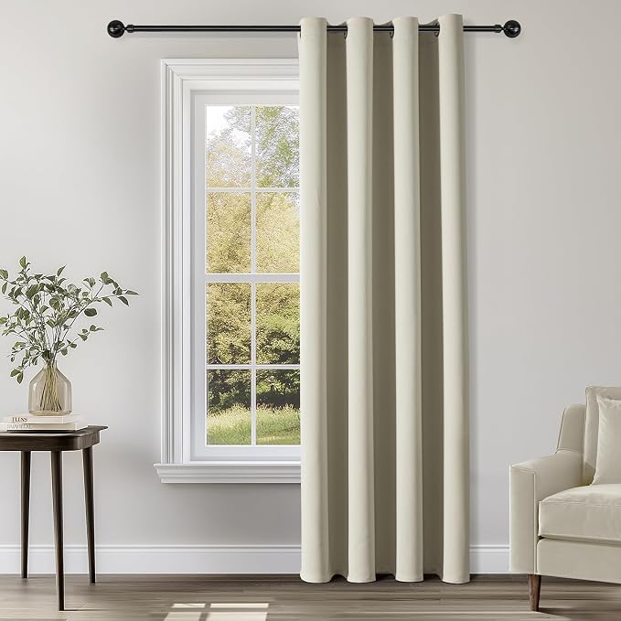 ChrisDowa Blackout Curtains Door Curtain Doorway Closet Drapes, 1 Panel | 52W x by ChrisDowa