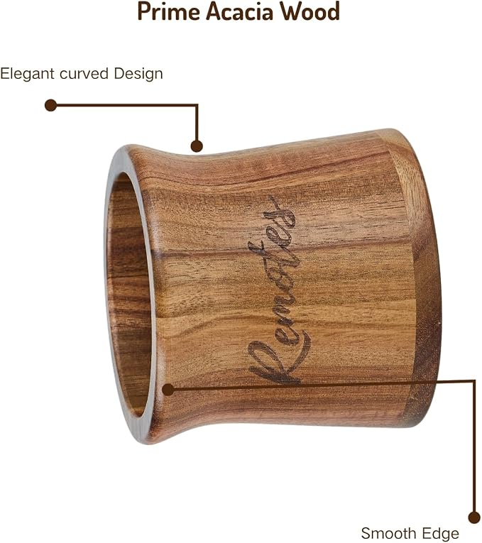 Acacia Wood Small Remote Control Holder, Organizer - Image 4