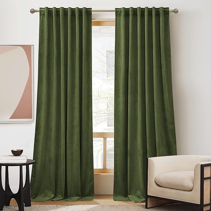 RYB HOME Velvet Room Darkening Curtains - Image 5