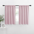 NICETOWN Blackout Curtains for RV Windows, Baby Pink, 2 Panels, Room Darkening by NICETOWN