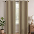 Deconovo Solid Back Tab and Rod Pocket Curtains Thermal Insulated Blackout by Unknown