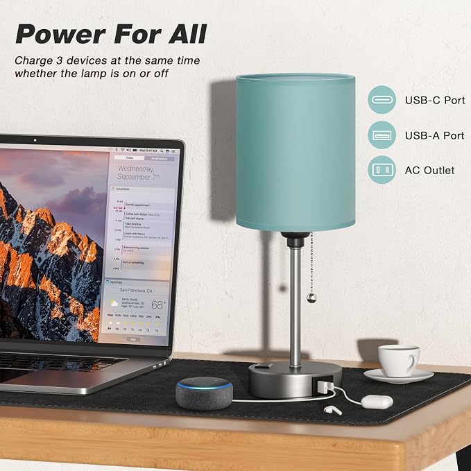 Small Bedside Table Lamp for Bedroom - Image 4