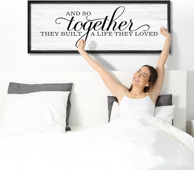 Rutiyoka Farmhouse Wall Decor: 'and so Together They Built a Life They Loved' - Image 6