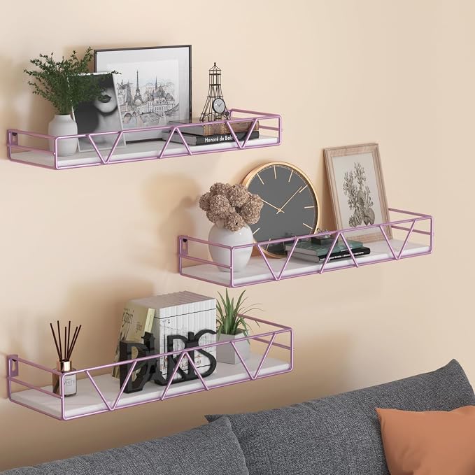 Floating Shelves Set of 3, Wood Wall Shelf, Farmhouse Shelf - Image 2