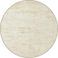 Round Area Rug Living Room: 6 ft Modern Washable Carpet Taupe | by FXRHLP