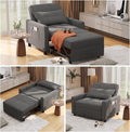 Aiho 3-in-1 Sleeper Chair Bed Convertible Sofa, Dark Gray | Convertible Chair by AIHO