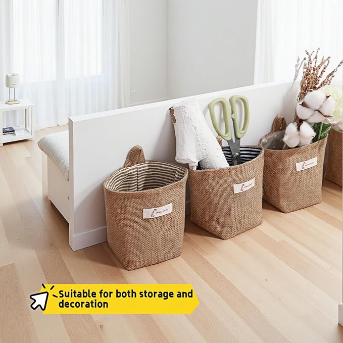 Washable Cotton Linen Hanging Organizer Bag - Image 7