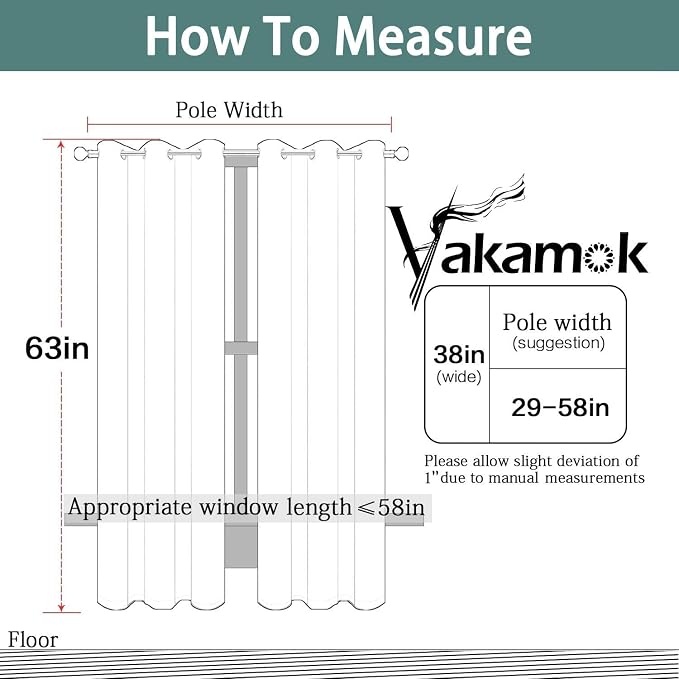Yakamok Blackout Curtains 38x63 inch Sage Green Thermal Drapes-Bedroom | 2 - Image 6