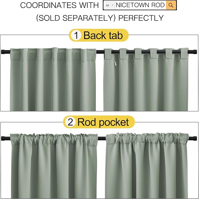 NICETOWN Blackout Curtain Panels - Image 3