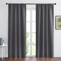 RYB HOME 2 Panels Blackout Doorway Curtains | Thermal Insulated, Rod Pocket by RYBHOME