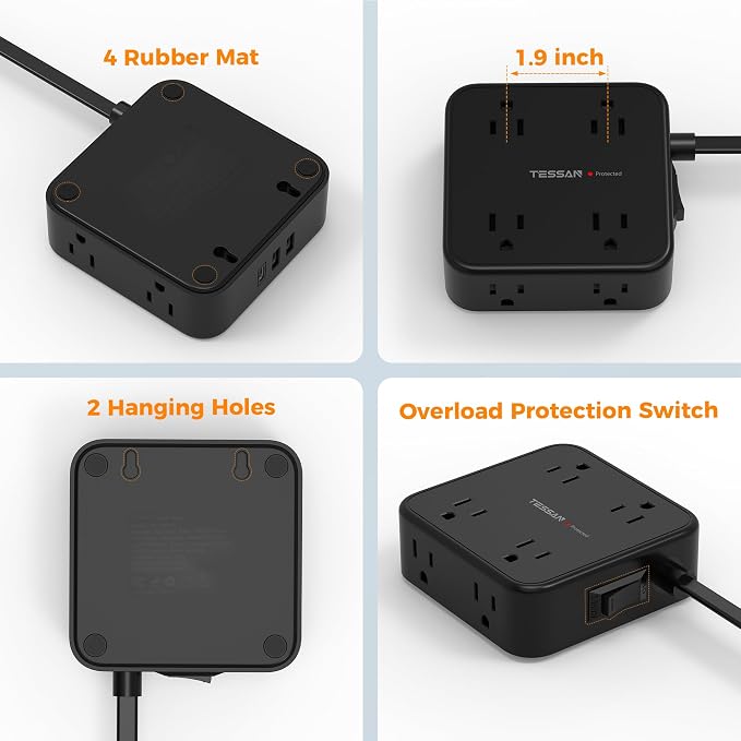 TESSAN Surge Protector Power Strip - Image 8