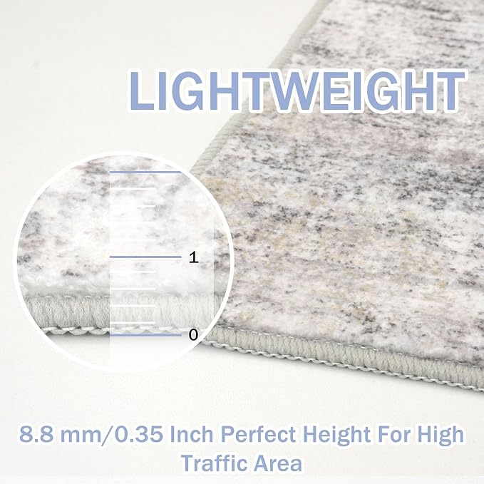Abstract Runner Rug 3x7 Ft Washable Runners - Image 5