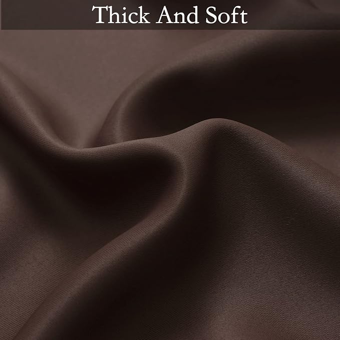 SimpleHome Brown to Grey White Ombre Room Darkening Curtains 84 Inch | Curtains - Image 7