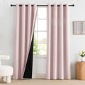 NICETOWN Pink Blackout Curtains 84 Inches Long by NICETOWN